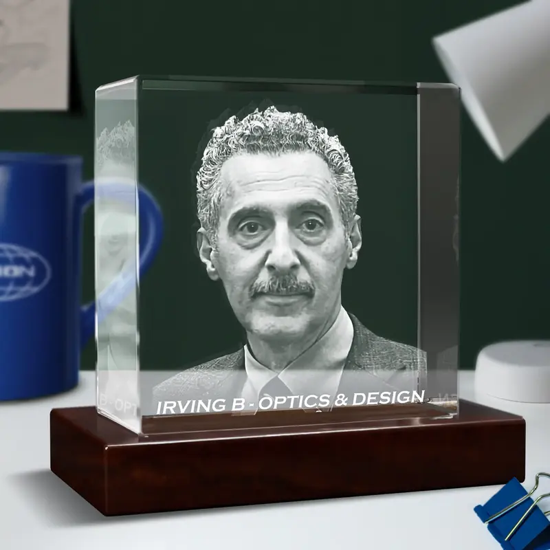 3D Memory Crystal™ - Tabletop - Square - Severance-4K HD / Irving / Mini