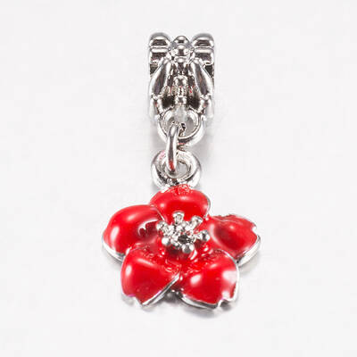 Tibetan Style Alloy Enamel European Dangle Charms