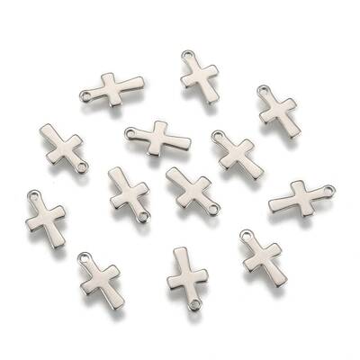 Tarnish Resistant Cross Stainless Steel Charms Pendants