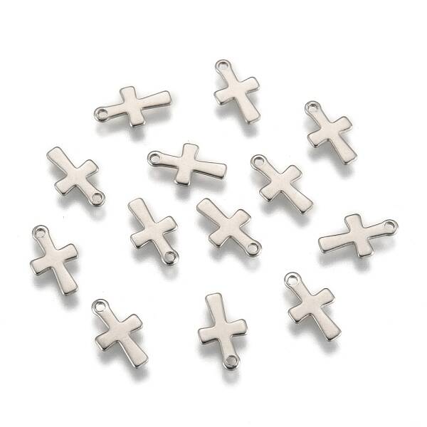 Tarnish Resistant Cross Stainless Steel Charms Pendants