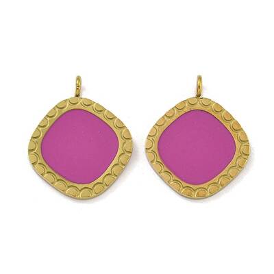 316 Surgical Stainless Steel Enamel Pendants