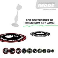 Popdarts PowerSpots - Take Popdarts to the next level with 10 Epic Spots for Crazy Twists & Strategic Play - Sleek Storage Ti...