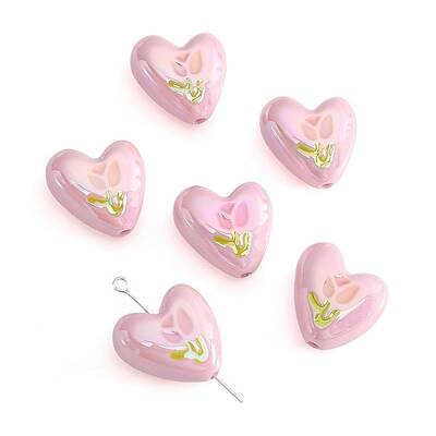 2Pcs UV Platings Acrylic Beads