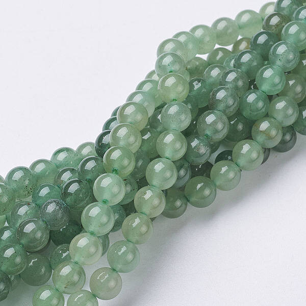 Natural Green Aventurine Beads Strands