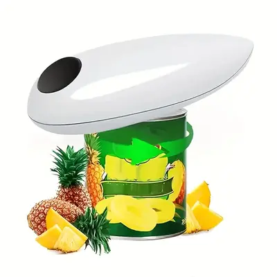 Electric Can Opener - Battery-Powered Handheld with One-Touch Operation, Smooth Edge Safety & Ergonomic Handle for All Can Si...