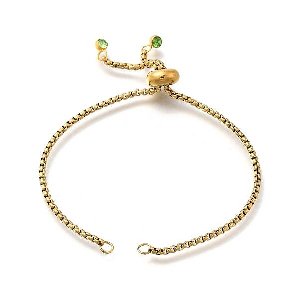 Adjustable 304 Stainless Steel Slider Bracelet/Bolo Bracelets Making