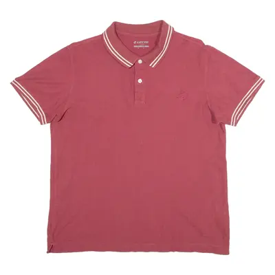 LOTTO LIFE Mens Polo Shirt Red M