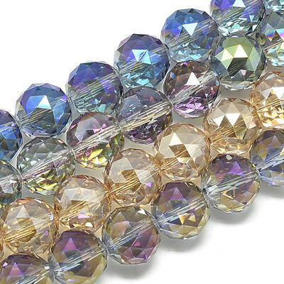 Electroplate Glass Beads Strands