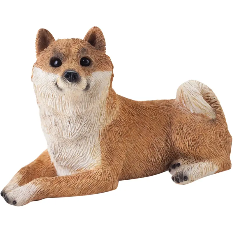 Sandicast Red Shiba Inu Dog Sculpture