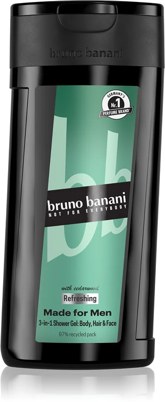 Bruno Banani Made 3 in 1 refreshing shower gel for men 250 ml