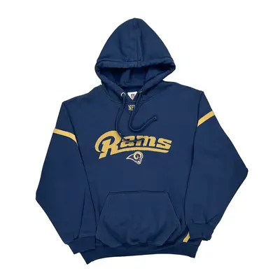 Los Angeles Rams N.F.L. Team Apparel Nfl Hoodie - XL Navy Cotton Blend