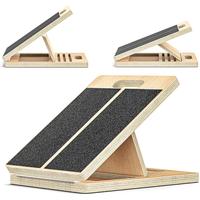 Stretcher - Slant Board for  Stretching, Wooden, Portable  Stretch Board for Physical Support and Reducing  Risk Home Exercis...