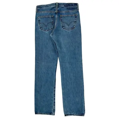 501 Levis Jeans - 32W 33L Blue Cotton