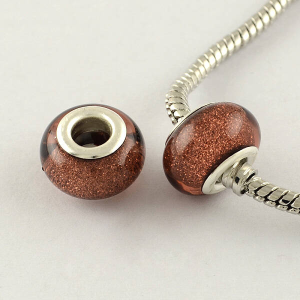Large Hole Resin European Beads