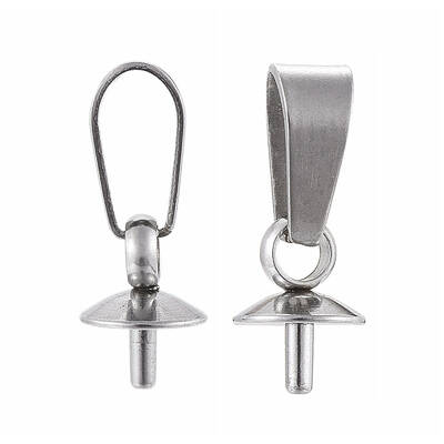 Tarnish Resistant 304 Stainless Steel Peg Bails Pendants