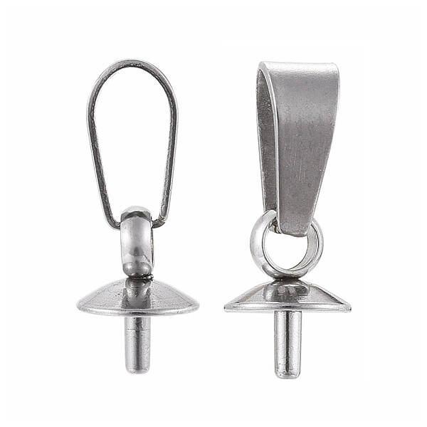 Tarnish Resistant 304 Stainless Steel Peg Bails Pendants