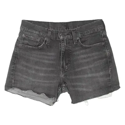 LEVI'S 511 Cut-Off Womens Denim Shorts Black Slim M W29