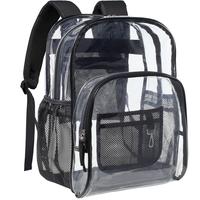 Heavy Duty Clear Backpack for School, PVC Transparent Bookbag,Casual Daypack Backpack, Travel Commuter Bag for Student Colleg...