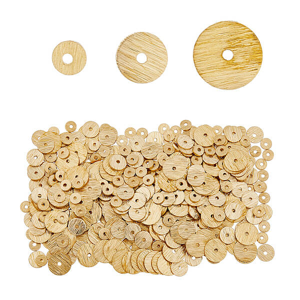 420Pcs 3 Styles  Brass Spacer Beads