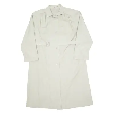 Belted Womens Trench Coat Cream 90s L