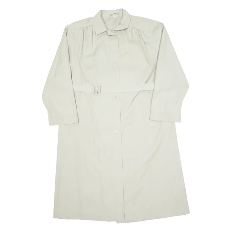 Belted Womens Trench Coat Cream 90s L