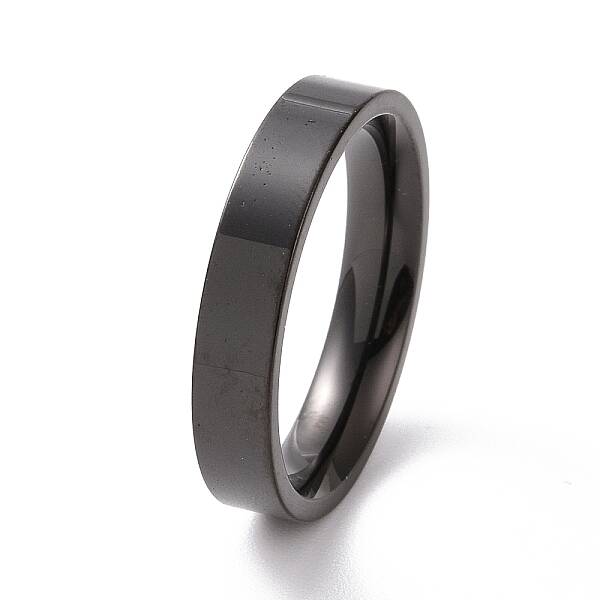 201 Stainless Steel Plain Band Ring for Women
