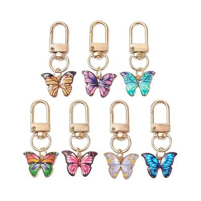 Butterfly Alloy Enamel Pendant Decorations