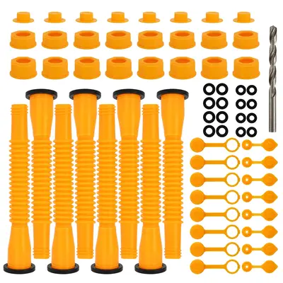 【3/5/8 Sets】Gas Can Spout Nozzle Replacement Kits | Family Home Set,Suitable for Most 1/2/5/10 Gal Can,Kitchen Accessorie...