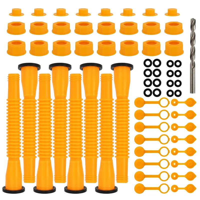 【3/5/8 Sets】Gas Can Spout Nozzle Replacement Kits | Family Home Set,Suitable for Most 1/2/5/10 Gal Can,Kitchen Accessorie...