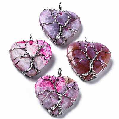 Natural Agate Pendants