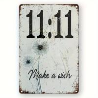 Vintage Make A Wish Letter Pattern Wall Sign, Durable Wall Decor, Easy Hang Wall Art for Home Bar Cafe, Wall Decor Supplies