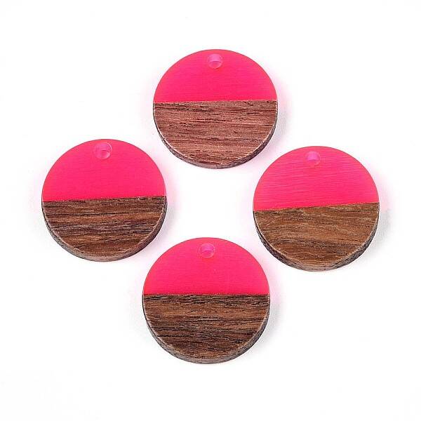 Resin & Walnut Wood Pendants