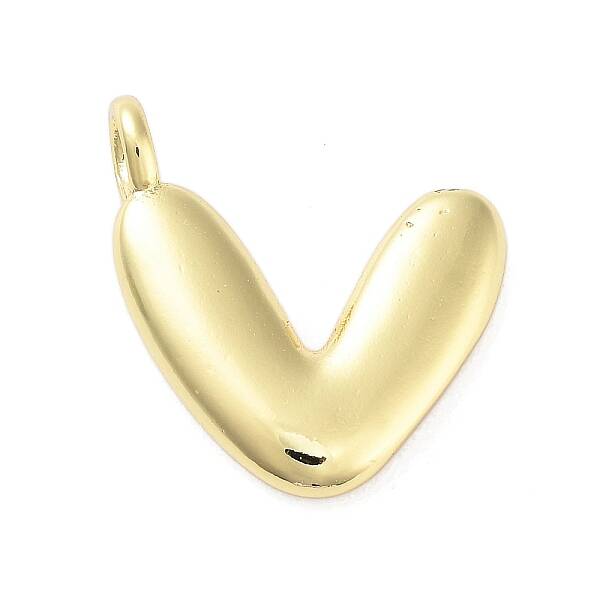 Rack Plating Brass Balloon Letter Pendants