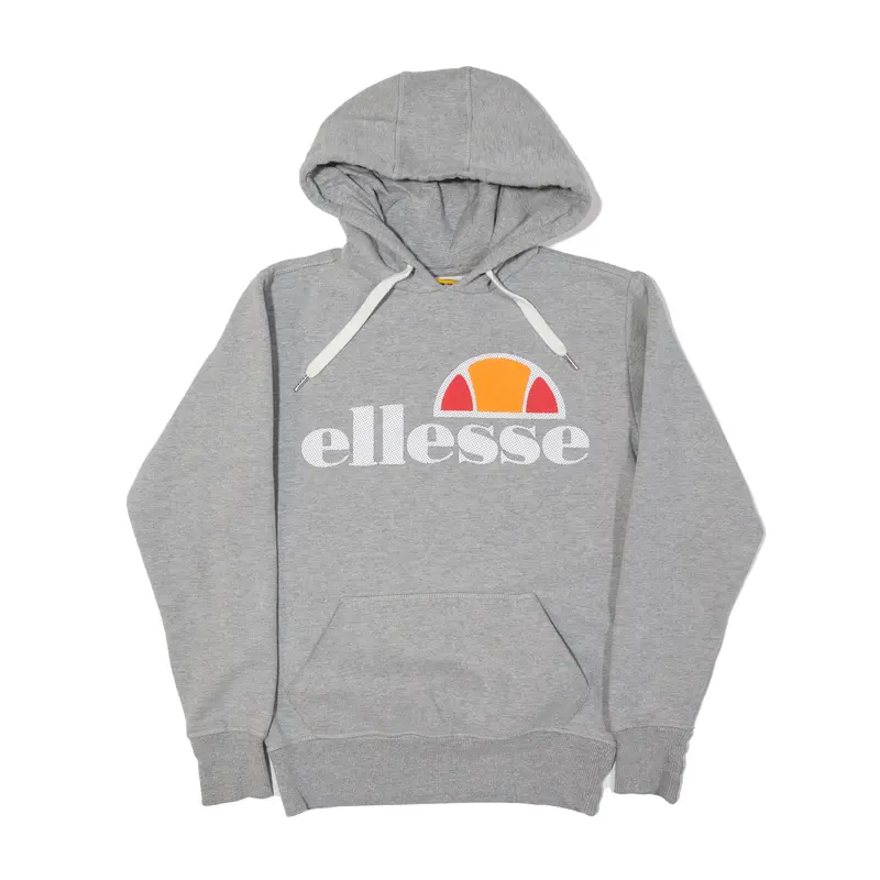 ELLESSE Hoodie Grey Pullover Mens XS
