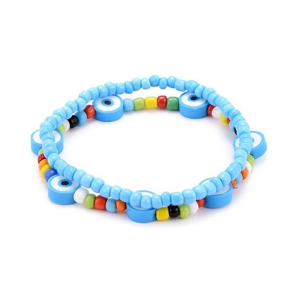 Glass Seed Beads Stretch Bracelets