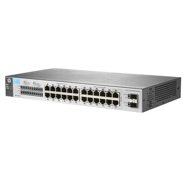 HP J9801A#ABB | OfficeConnect 1810 Series 1810-24 v2 22 x 10/100Base-TX RJ-45 and  + 2 x Combo SFP (mini-GBIC) Ports Layer 2 ...