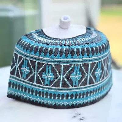 African Native Cap (Hausa Cap) – Handcrafted 20 Inch Embroidered ,Perfect for Cultural Events