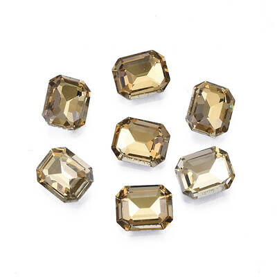 Pointed Back Glass Rhinestone Cabochons