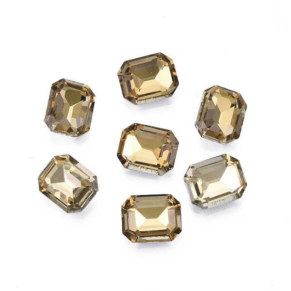 Pointed Back Glass Rhinestone Cabochons