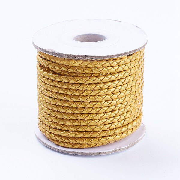 Round Braided Cowhide Cords