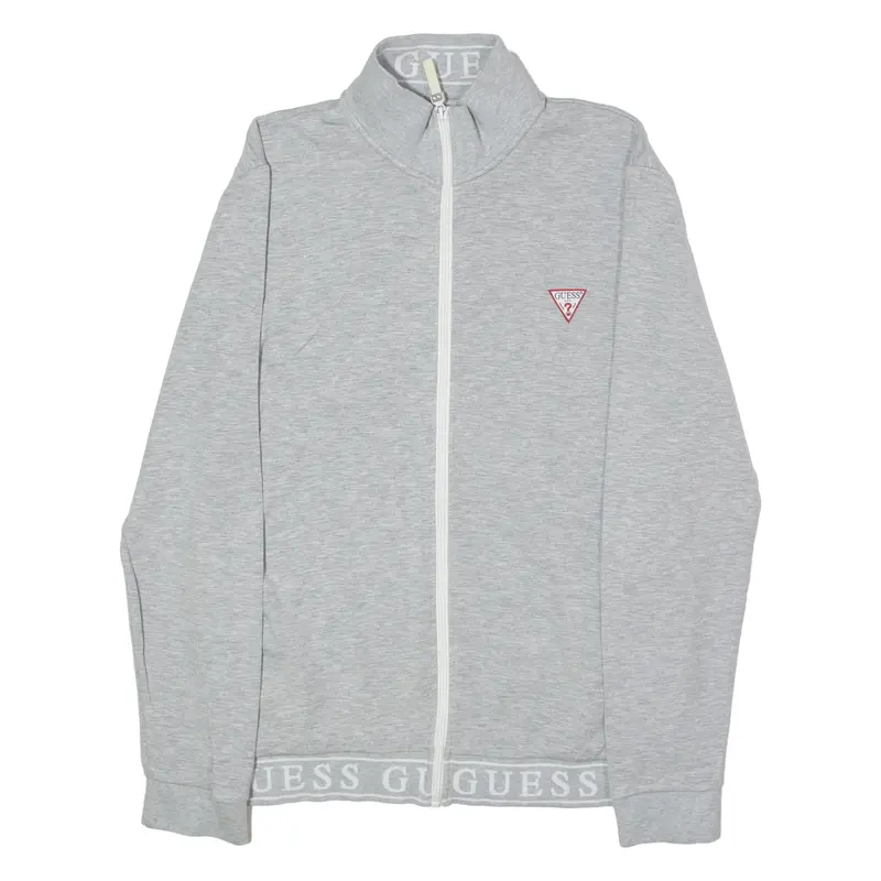 GUESS Mens Track Jacket Grey Viscose M