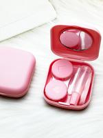 Portable Contact Lens Case with Mirror, Mini Contact Lens Conditioning Kit for Women & Men, Contact Lens Holder for Daily Lif...