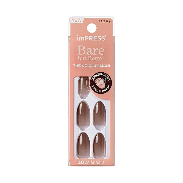 Kiss Adhesive nails ImPRESS Bare but Better MA - Cozy 30 Piece Set