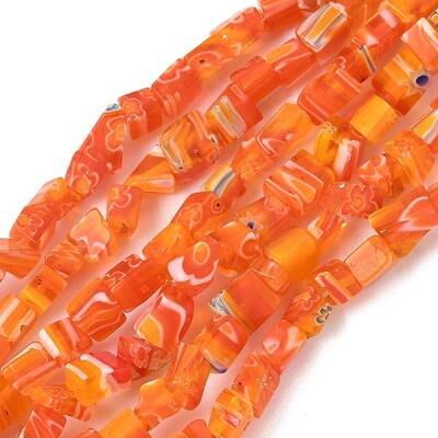Handmade Millefiori Lampwork Beads Strands