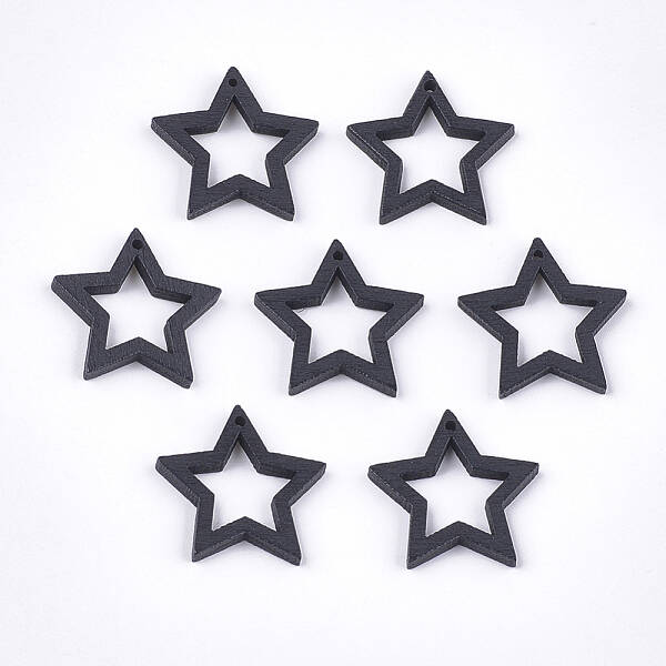 Painted Poplar Wood Pendants