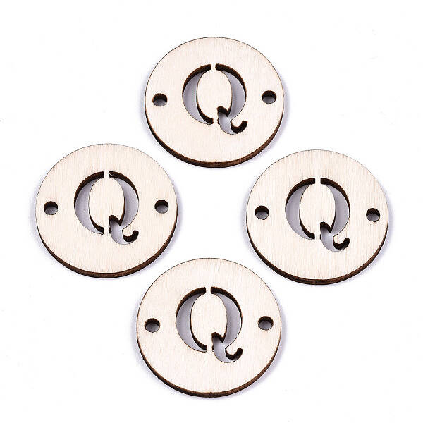 Unfinished Natural Poplar Wood Links Connectors