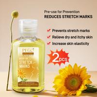 PEGO Stretch Mark Body Oil for Pregnancy, Natural, Safe, Stretch Marks for All Skin Types, Sunflower Seed Oil 2.03 oz, 2 pcs