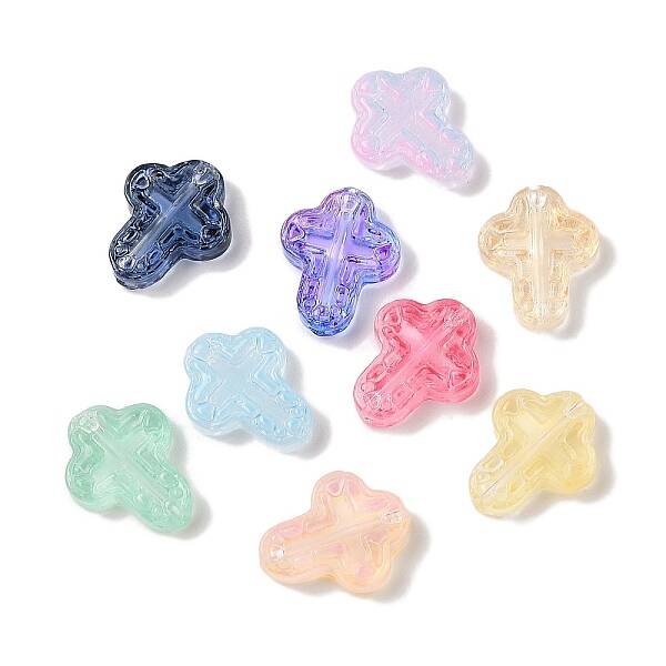 Transparent Spray Paint Glass Beads