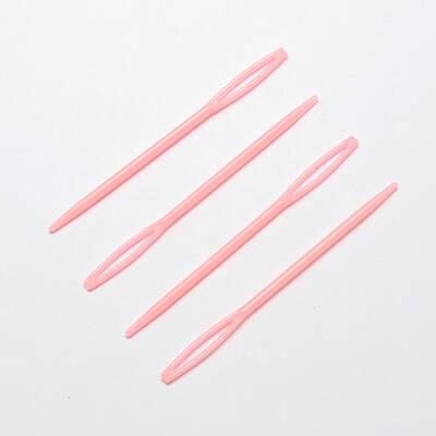 Child Plastic Knit Needles Sewing Knitting Cross Stitch