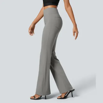 Halara Flex™ High Waisted Back Side Pocket Slight Flare Work Pants